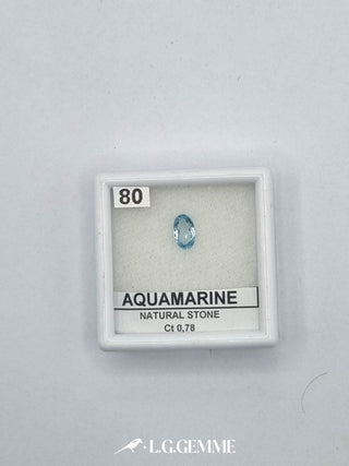acquamarina 0.78ct trasparente ovale