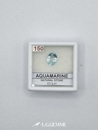acquamarina 2.11ct trasparente ovale