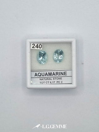 acquamarina 6.17ct trasparente ovale