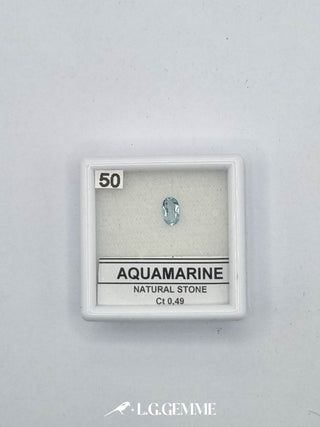 acquamarina 0.49ct trasparente ovale