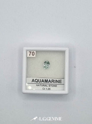 acquamarina 1.05ct trasparente ovale