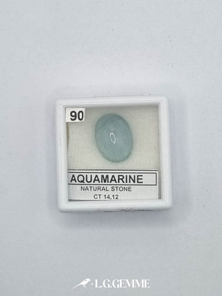 acquamarina 14.12ct trasparente ovale