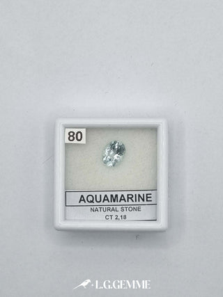 acquamarina 2.18ct trasparente ovale
