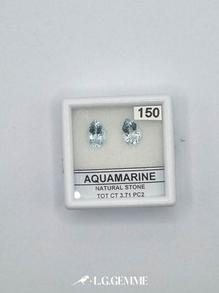 acquamarina 3.71ct trasparente pera