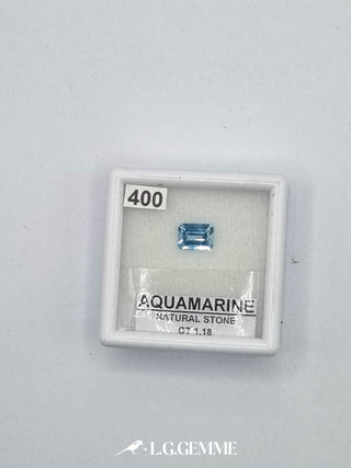 acquamarina 1.18ct trasparente rettangolare