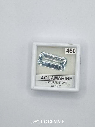 acquamarina 15.02ct trasparente rettangolare