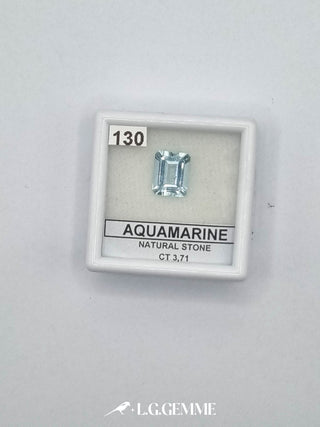 acquamarina 3.71ct trasparente rettangolare