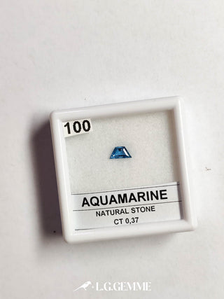 acquamarina 0.37ct trasparente triangolare