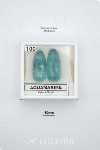acquamarina 1.00ct blu forma libera