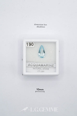 acquamarina 2.81ct blu pera