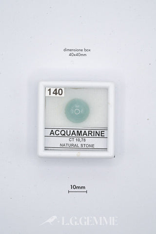 acquamarina 10.78ct blu rettangolare