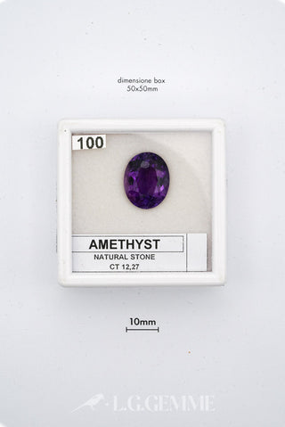 ametista 12.27ct viola ovale