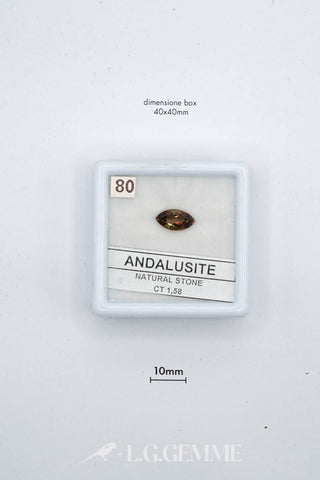 andalusite 1.58ct marrone marquise