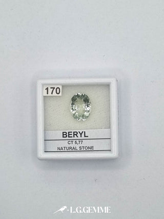 berillo 5.77ct verde ovale