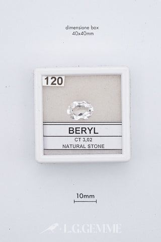 Berillo 3,02 carati Ovale gemma preziosa