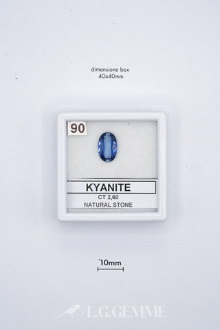 cianite 2.60ct blu ovale