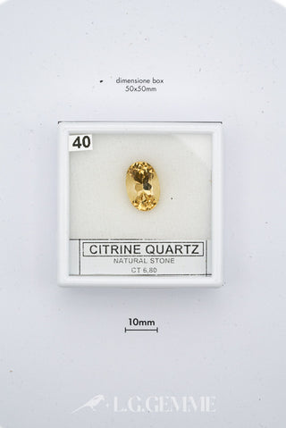 citrino 6.80ct giallo ovale