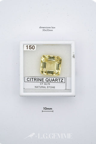 citrino 34.70ct giallo rettangolare