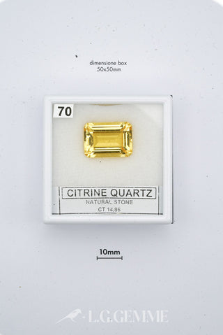 citrino 86.00ct oro rettangolare