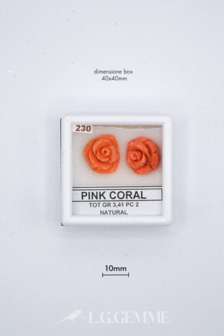 corallo 17.05ct rosa forma libera