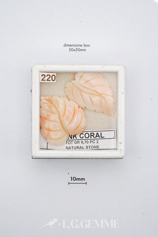 corallo 48.50ct rosa forma libera