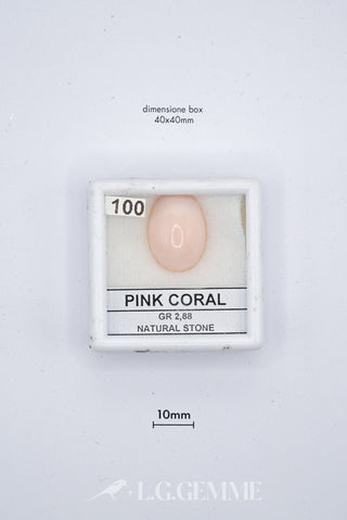 corallo 14.40ct rosa ovale