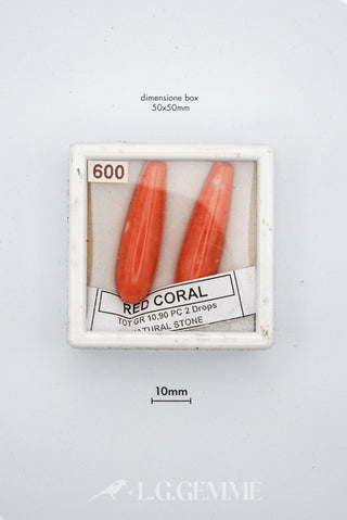 corallo 54.50ct rosso goccia
