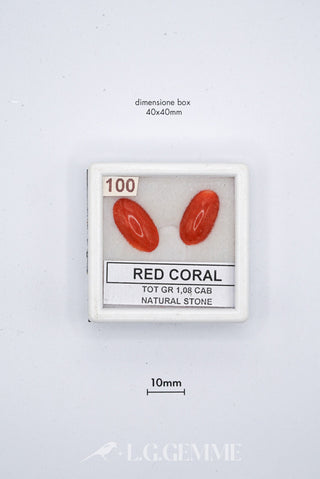 corallo 5.40ct rosso ovale