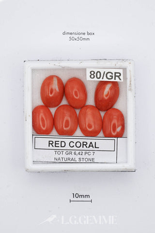 Corallo Rosso 6,42 carati Ovale gemma preziosa