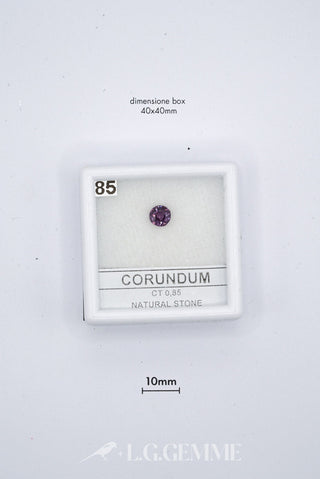 corindone 0.85ct viola ovale