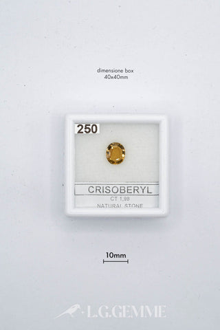 crisoberillo 1.98ct giallo ovale