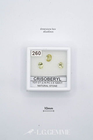 crisoberillo 2.15ct giallo ovale