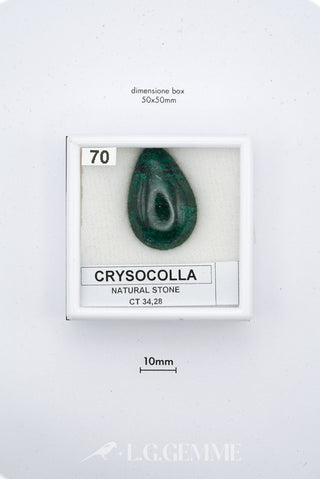 chrysocolla 34.28ct verde pera