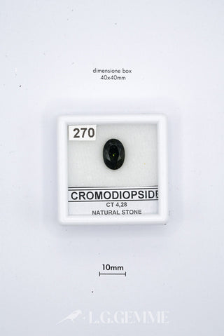 cromodiopside 4.28ct verde ovale