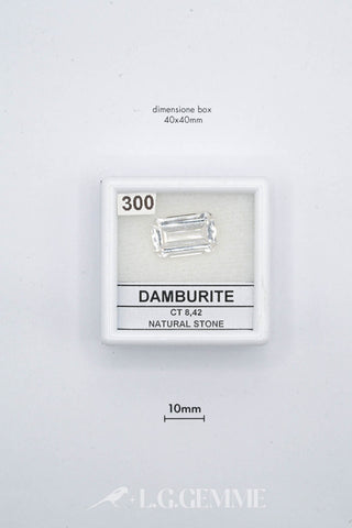 damburite 8.42ct trasparente rettangolare