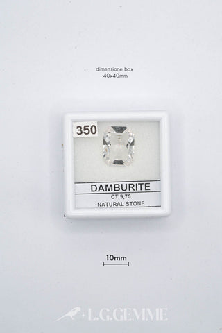 damburite 9.75ct trasparente rettangolare