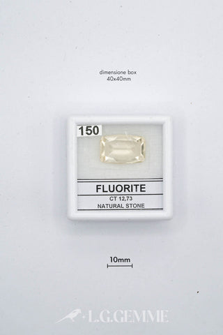 fluorite 12.73ct giallo rettangolare