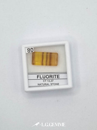 fluorite 13.37ct giallo rettangolare