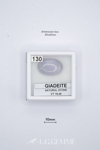 giadeite 18.48ct viola ovale