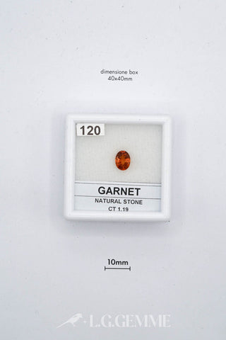 granato 1.19ct arancione ovale