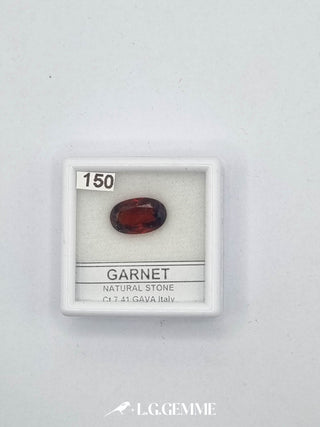granato 7.41ct rosso ovale