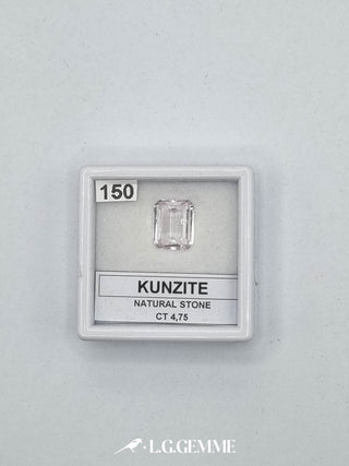 kunzite 4.75ct rosa rettangolare