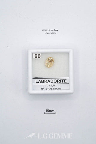 labradorite 2.58ct grigio ovale