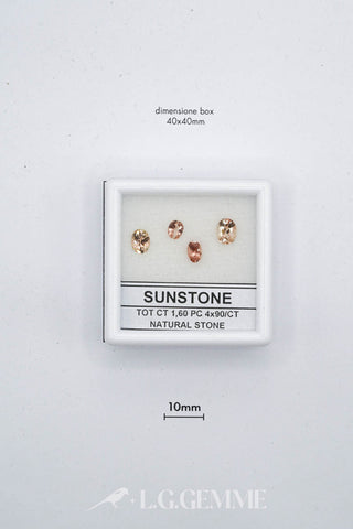 pietra del sole 1.60ct arancione ovale