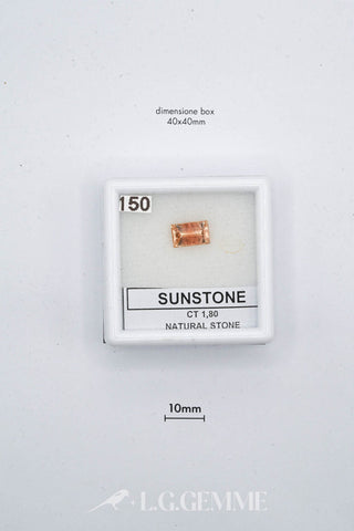 pietra del sole 1.80ct arancione quadrato