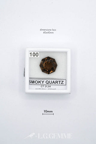 quarzo 21.04ct trasparente esagonale