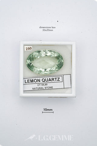 quarzo 58.80ct trasparente ovale