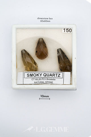 quarzo fumé 60.20ct trasparente ovale