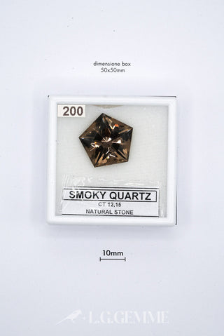 quarzo 12.15ct grigio quadrato
