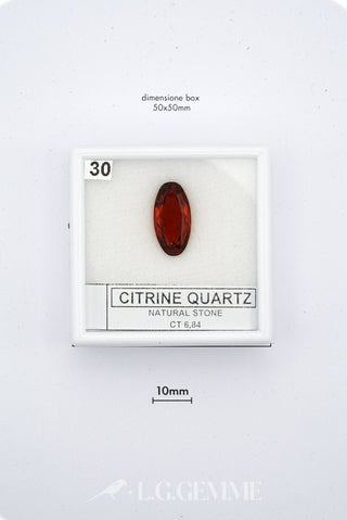 citrino 84.00ct rosso ovale